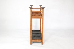 A Simple Arts & Crafts Oak umbrella and stick stand - Thumbnail 9