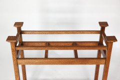 A Simple Arts & Crafts Oak umbrella and stick stand - Thumbnail 10