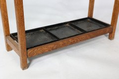 A Simple Arts & Crafts Oak umbrella and stick stand - Thumbnail 15