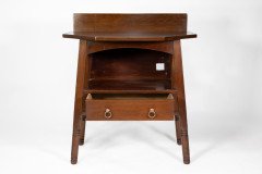 Liberty & Co., Arts & Crafts Walnut Side Cabinet In the style of Morris & Co - Thumbnail 2
