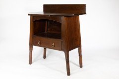 Liberty & Co., Arts & Crafts Walnut Side Cabinet In the style of Morris & Co - Thumbnail 8