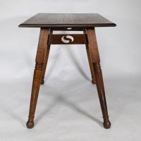 William Birch, Large Arts & Crafts Oak Side Table - Thumbnail 3