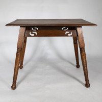 William Birch. A Large Arts & Crafts Oak Side Table - Thumbnail 5