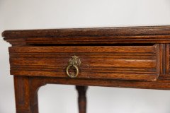 Bruce James Talbert for Gillow & Co., Gothic Revival Oak Writing Table - Thumbnail 17