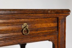 Bruce James Talbert for Gillow & Co., Gothic Revival Oak Writing Table - Thumbnail 18