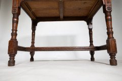 Bruce James Talbert for Gillow & Co., Gothic Revival Oak Writing Table - Thumbnail 20