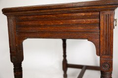 Bruce James Talbert for Gillow & Co., Gothic Revival Oak Writing Table - Thumbnail 28