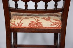 Bruce Talbert Attributed, Set of four fine quality aesthetic movement walnut dining chairs - Thumbnail 15