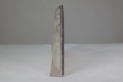 Verreries de Costebelle. An Art Deco half-moon frosted opalescent glasswork depicting a colony of penguins - Thumbnail 7