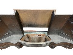 George Jack for Longden & Co., Arts & Crafts Cast Iron Plated Copper & Cipollino Marble Fireplace - Thumbnail 6