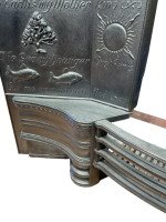 George Jack for Longden & Co., Arts & Crafts Cast Iron Plated Copper & Cipollino Marble Fireplace - Thumbnail 7