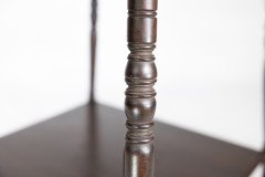 An Aesthetic Movement Walnut Two-tier Side Table with Canted Corners on Fine Ring Turned Legs - Thumbnail 16