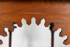 Liberty & Co. Arts & Crafts walnut centre table with arched aprons - Thumbnail 8