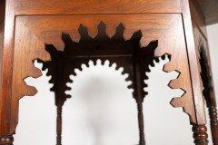Liberty & Co. Arts & Crafts walnut centre table with arched aprons - Thumbnail 9