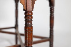 Liberty & Co. Arts & Crafts walnut centre table with arched aprons - Thumbnail 11