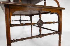 Howard & Sons. A High Art Aesthetic Movement Walnut Centre Tea Table - Thumbnail 12
