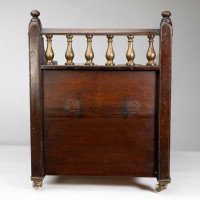 An Aesthetic Movement Walnut Coal Box - Thumbnail 21