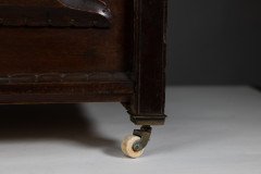 An Aesthetic Movement Walnut Coal Box - Thumbnail 20
