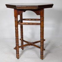 Bruce Talbert for Gillows, Aesthetic Movement Walnut Octagonal Table #2 - Thumbnail 2
