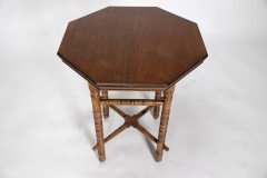 Bruce Talbert for Gillows, Aesthetic Movement Walnut Octagonal Table #2 - Thumbnail 8