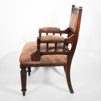 George Faulkner Armitage Attributed, an Aesthetic Movement Mahogany Armchair - Thumbnail 3