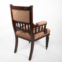 George Faulkner Armitage Attributed, an Aesthetic Movement Mahogany Armchair - Thumbnail 17