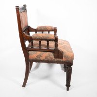 George Faulkner Armitage Attributed, an Aesthetic Movement Mahogany Armchair - Thumbnail 5