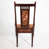 George Walton for John Rowntree's Cafe & Miss Cranston Tearooms. Arts & Crafts Walnut Armchair - Thumbnail 17