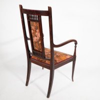 George Walton for John Rowntree's Cafe & Miss Cranston Tearooms. Arts & Crafts Walnut Armchair - Thumbnail 18