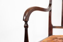 George Walton for John Rowntree's Cafe & Miss Cranston Tearooms. Arts & Crafts Walnut Armchair - Thumbnail 11