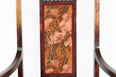 George Walton for John Rowntree's Cafe & Miss Cranston Tearooms. Arts & Crafts Walnut Armchair - Thumbnail 9