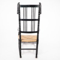 Philip Webb, Style of. An Ebonised 'Turner's' Rocking Chair - Thumbnail 5