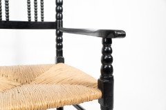 Philip Webb (style Of). An Ebonized 'Turner's' Rocking Chair - Thumbnail 13