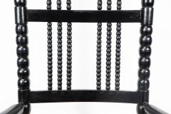 Philip Webb (style Of). An Ebonized 'Turner's' Rocking Chair - Thumbnail 14