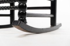 Philip Webb (style Of). An Ebonized 'Turner's' Rocking Chair - Thumbnail 16