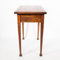 A Good Quality Arts & Crafts Single Drawer Card or Games Table - Thumbnail 3
