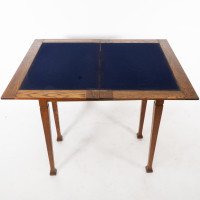 A Good Quality Arts & Crafts Single Drawer Card or Games Table - Thumbnail 9