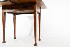 A Good Quality Arts & Crafts Single Drawer Card or Games Table - Thumbnail 15