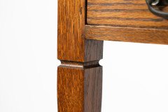 Arts & Crafts, Oak Single Drawer Card or Games Table (c.1900) - Thumbnail 17