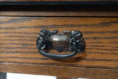 A Good Quality Arts & Crafts Single Drawer Card or Games Table - Thumbnail 18