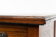 Arts & Crafts, Oak Single Drawer Card or Games Table (c.1900) - Thumbnail 19