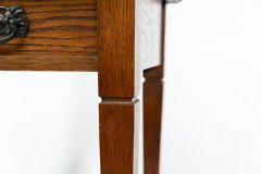 Arts & Crafts, Oak Single Drawer Card or Games Table (c.1900) - Thumbnail 20