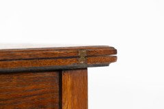 A Good Quality Arts & Crafts Single Drawer Card or Games Table - Thumbnail 21