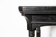 Charles Bevan for Marsh Jones & Cribb. Aesthetic Movement Walnut Ebonised Card Table - Thumbnail 9