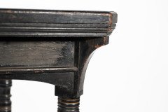 Charles Bevan for Marsh Jones & Cribb. Aesthetic Movement Walnut Ebonised Card Table - Thumbnail 10