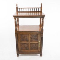 Aesthetic Movement Oak Side Cabinet - Thumbnail 2