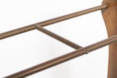 Arts & Crafts Oak Umbrella and Walking Stick Stand with Brass Rails c.1910 - Thumbnail 7