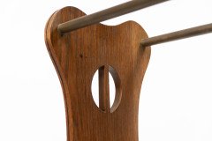 Arts & Crafts Oak Umbrella and Walking Stick Stand with Brass Rails c.1910 - Thumbnail 6