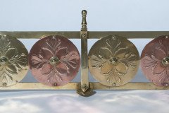 W. A. S. Benson & Heywood Sumner. Rare Arts & Crafts Brass & Copper Fire Fender - Thumbnail 4