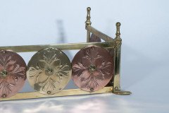 W. A. S. Benson & Heywood Sumner. Rare Arts & Crafts Brass & Copper Fire Fender - Thumbnail 5